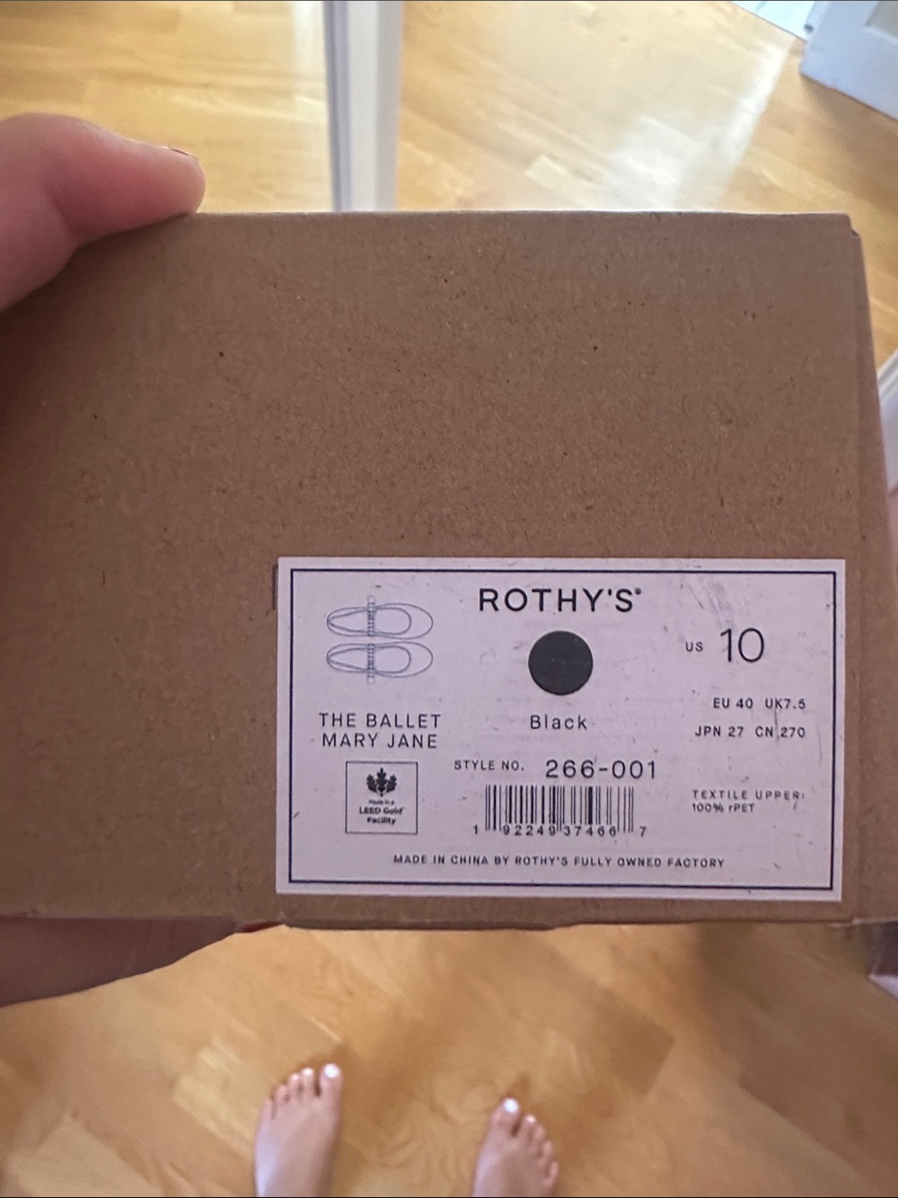Rothy's Black Ballet Mary Jane - Picture 10 of 11